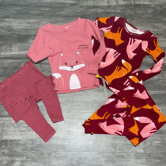 New carters 4 pc Fox Pjs - Picture 2 of 11